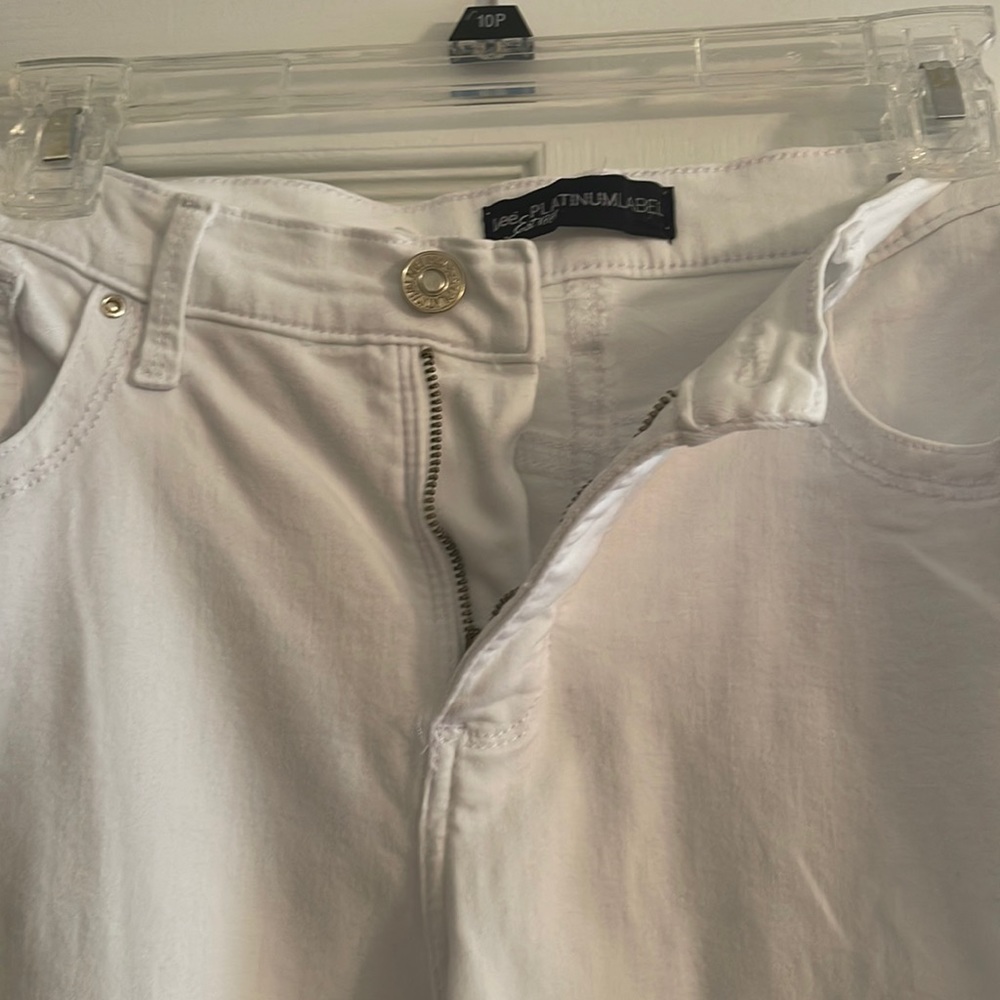 White denim jeans